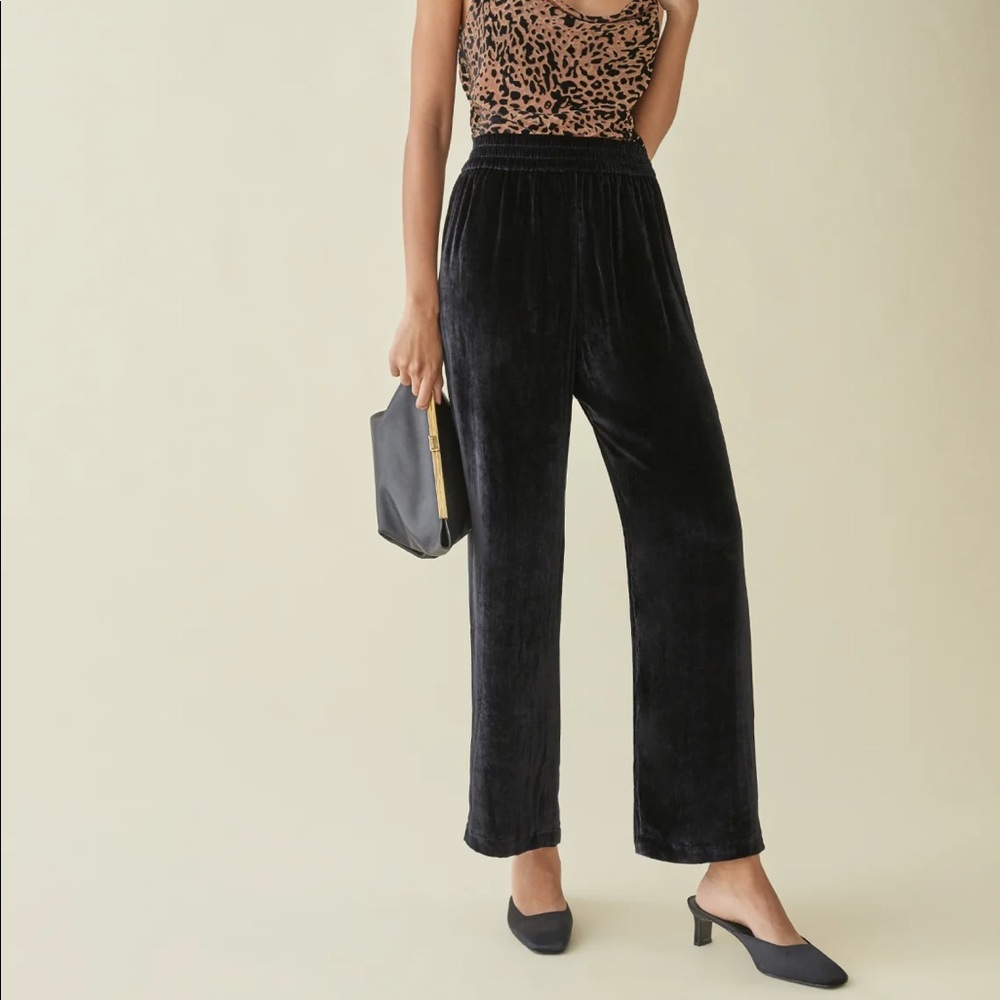 Reformation wide leg velvet vanya pants size 8